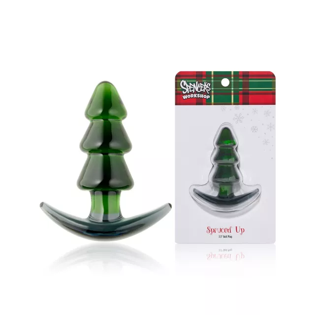 Spruced Up Glass Tree Butt Plug - Spencer's