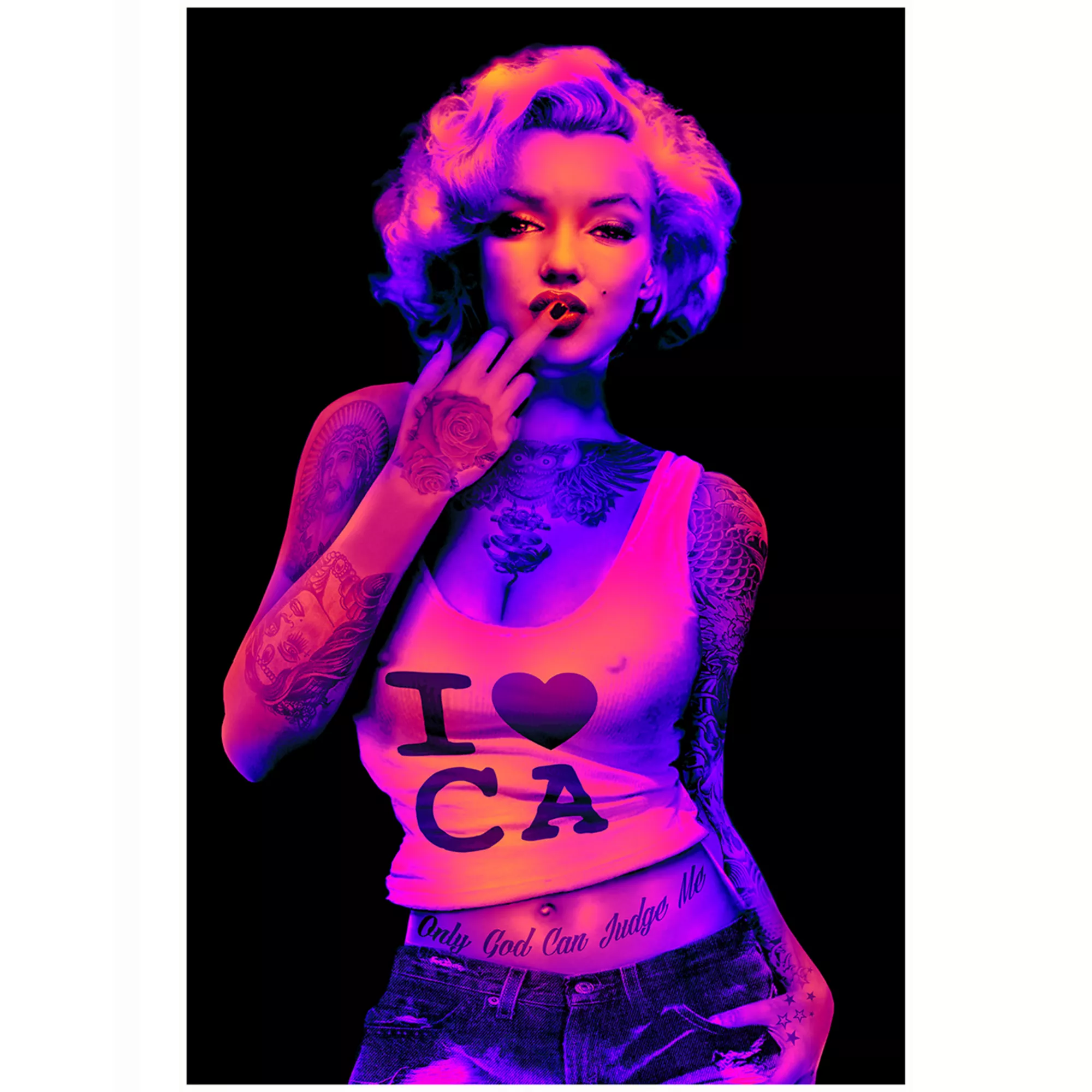 Marilyn Monroe I Love California Black Light Poster at Spencer's