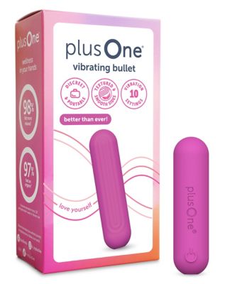 plusOne Dark Pink Vibrating Bullet - Spencer's