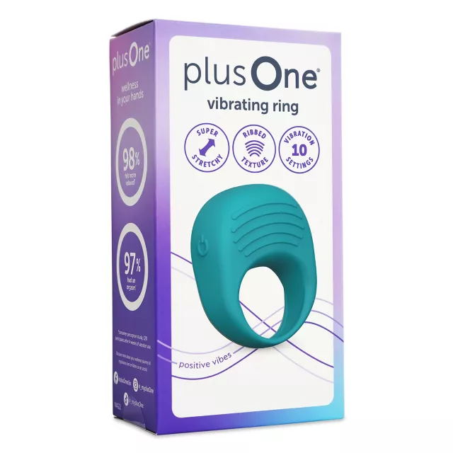 plusOne Teal Vibrating Ring at Spencer's