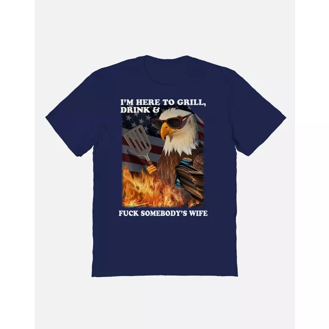 I'm Here to Grill Eagle T Shirt