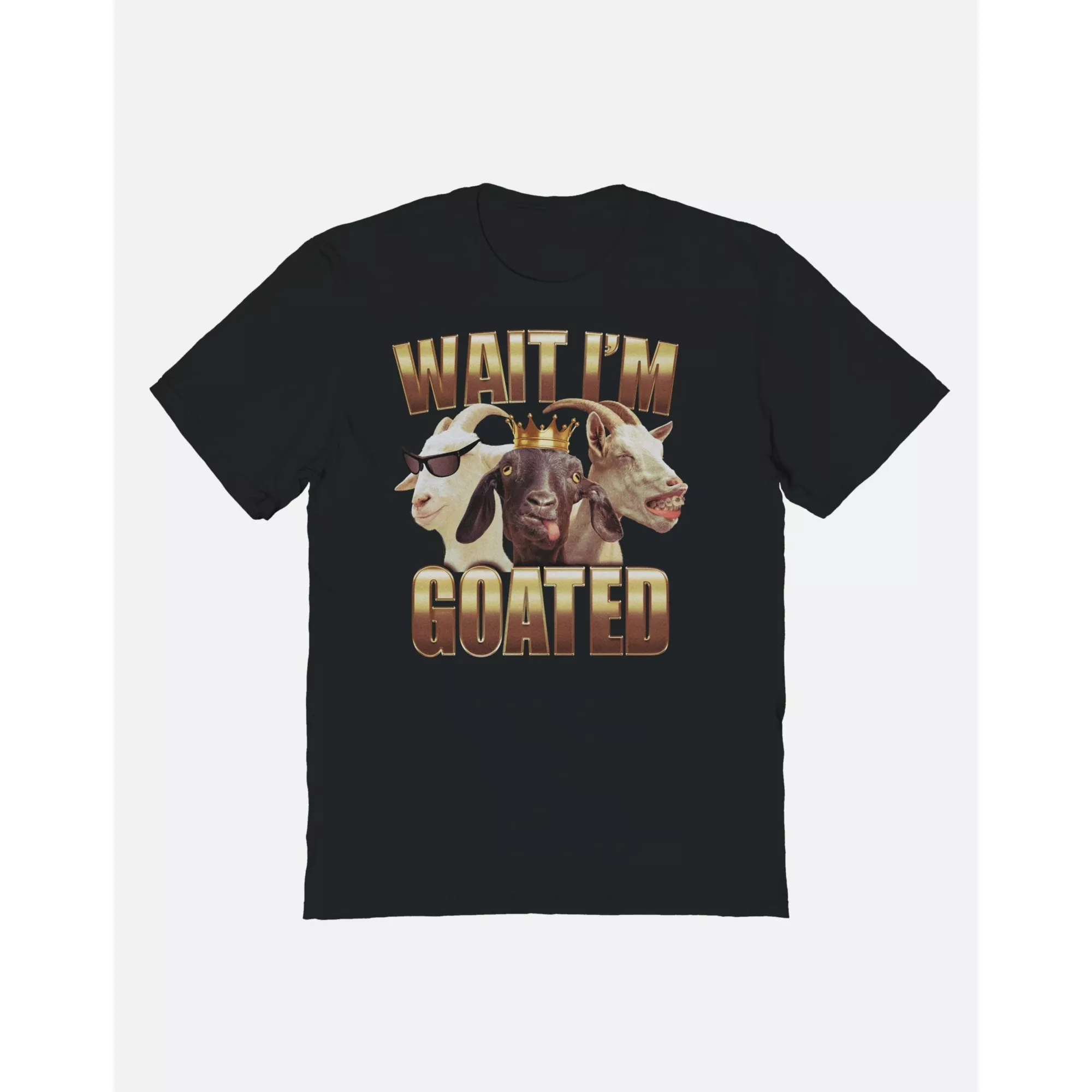 Wait I'm Goated T Shirt at Spencer's