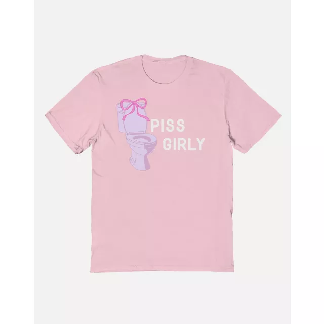 Piss Girly Toilet Bow T Shirt - A Ziggies at Spencer's