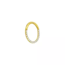 Goldtone CZ Multi-Gem Clicker Septum Ring at Spencer's