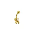 Multi-Pack CZ Goldtone Coquette Bows Banana Belly Ring 4 Pack - 14 guage at Spencer's
