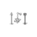 Multi-Pack CZ Star Titanium Labrets 3 Pack - 16 Gauge at Spencer's