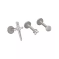 Multi-Pack CZ Sword Titanium Labret Lip Rings 3 Pack - 16 Gauge at Spencer's