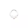 Red Floral Heart Septum Ring - 16 Gauge at Spencer's