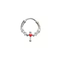Silver-Tone Loving Cross Clicker Septum Ring - 16 Gauge at Spencer's