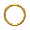 CZ Aurora Borealis-Effect Gold-Plated Titanium Hinged Hoop - 16 Gauge at Spencer's