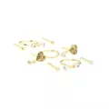 Multi-Pack Gold-Toned Antique Heart Nose Pins and Hoops 9 Pack - 20 Gauge at Spencer's
