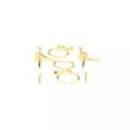 Multi-Pack Gold-Toned Antique Heart Nose Pins and Hoops 9 Pack - 20 Gauge at Spencer's