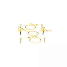 Multi-Pack Gold-Toned Antique Heart Nose Pins and Hoops 9 Pack - 20 Gauge at Spencer's