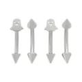 Multi-Pack Ghost Spike Titanium Curved Barbells 4 Pack - 16 Gauge at Spencer's