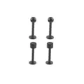 Multi-Pack Black Disc and Ball Labrets 4 Pack - 16 Gauge at Spencer's