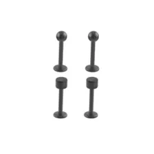 Multi-Pack Black Disc and Ball Labrets 4 Pack - 16 Gauge at Spencer's