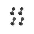 Multi-Pack Black Disc and Ball Labrets 4 Pack - 16 Gauge at Spencer's