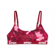 PSD Red Camo Playboy Scoop Sports Bra at Spencer's