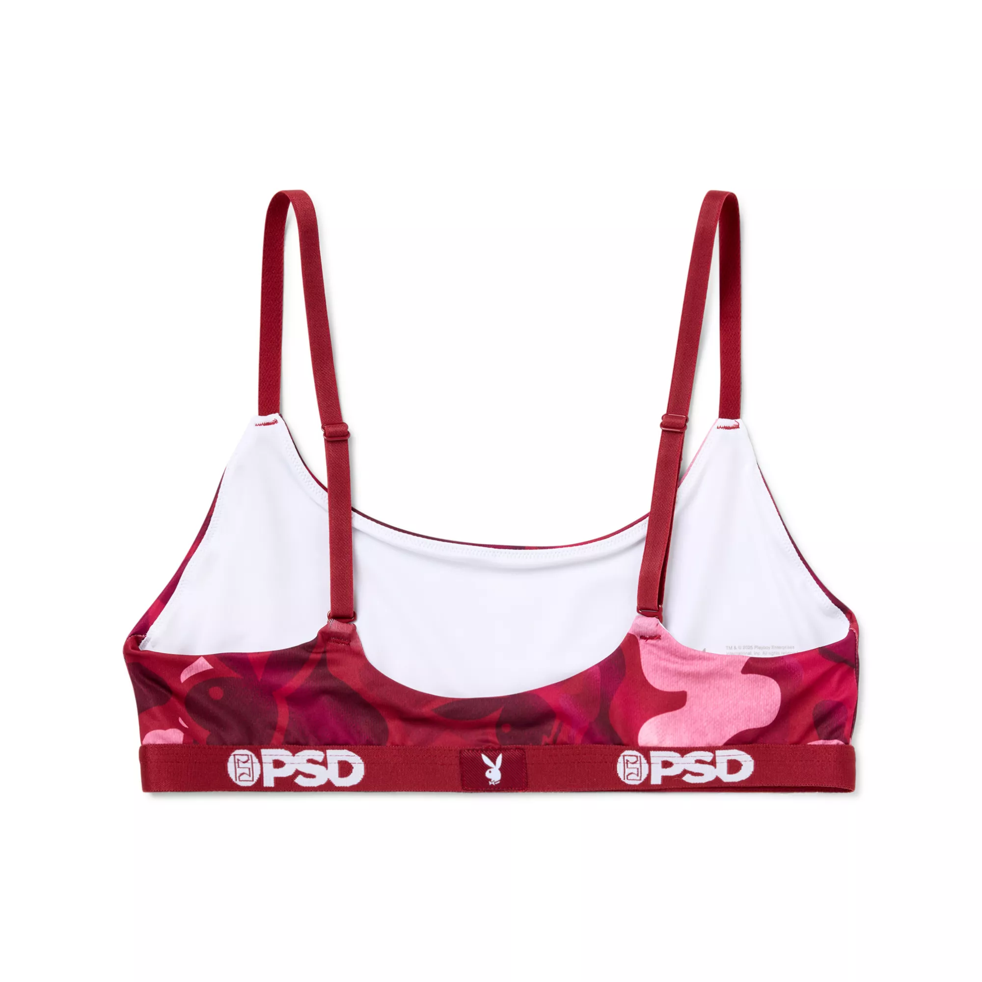 PSD Red Camo Playboy Scoop Sports Bra at Spencer's