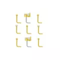 Multi-Pack CZ Butterfly and Flower L-Bend Studs 9 Pack - 20 Gauge at Spencer's