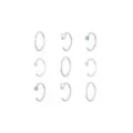 Multi-Pack Blue CZ Butterfly Titanium Hoop Nose Rings 9 Pack - 20 Gauge at Spencer's