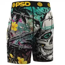 PSD Skull Barbed Wire Boxer Briefs at Spencer's