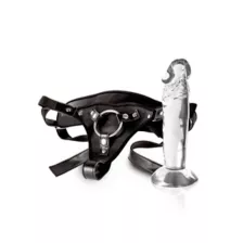 Clearly Strapped Dildo and Harness Set - Hott Love Extreme at Spencer's