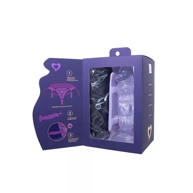 Clearly Strapped Dildo and Harness Set - Hott Love Extreme