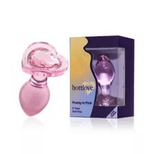 Pretty In Pink Glass Butt Plug 3 Inch - Hott Love at Spencer's