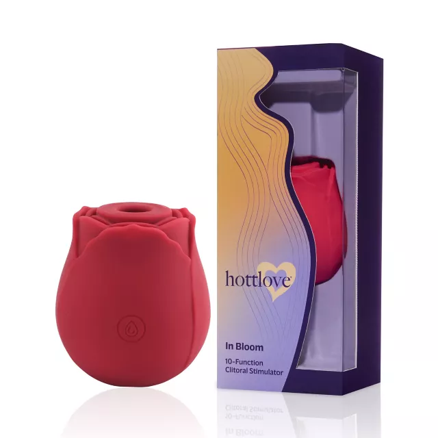 nude personal lubricant In Bloom Pulsating Rose Vibrator - Hott Love