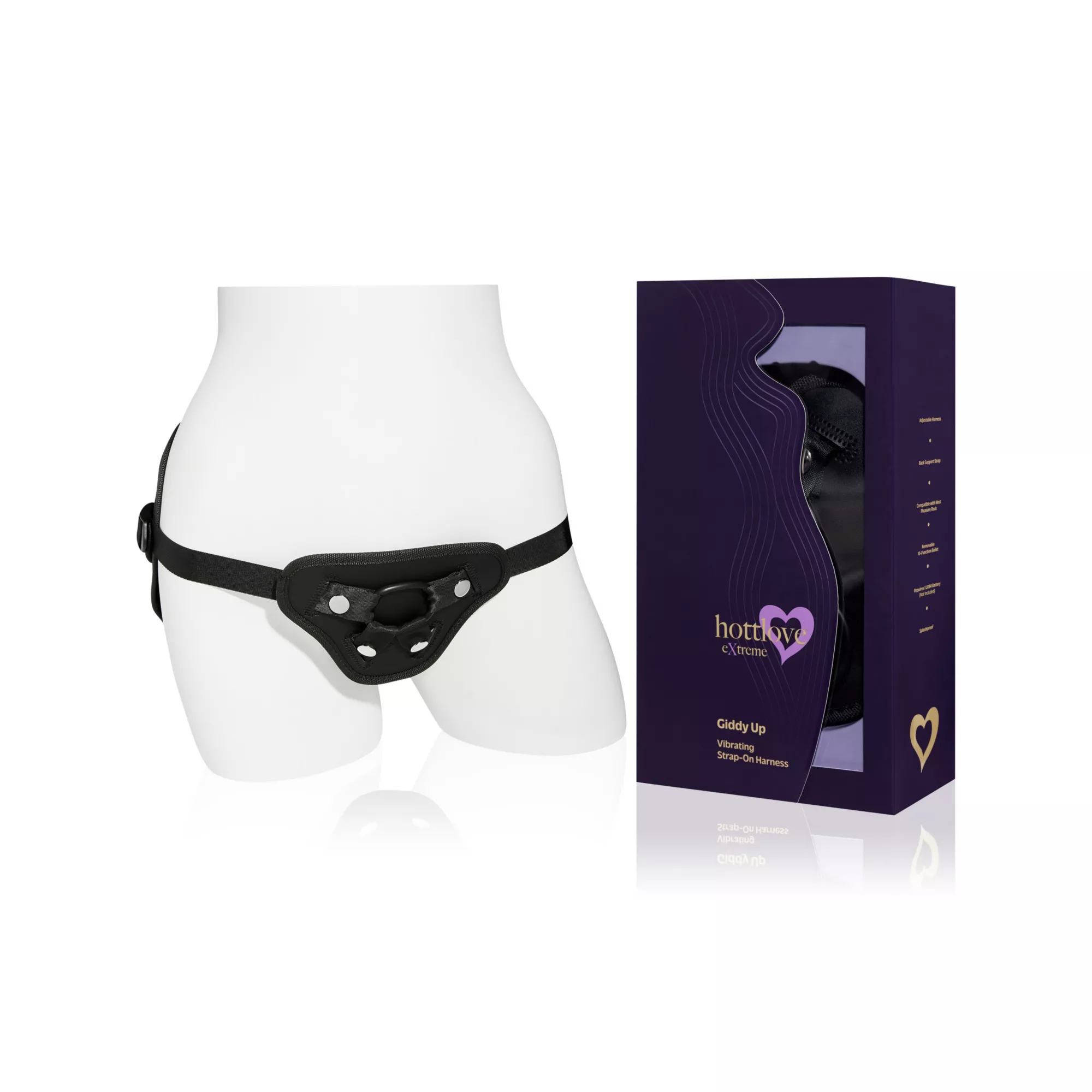 Giddy Up Vibrating Strap-On Harness and Toy Set - Hott Love Extreme at Spencer's