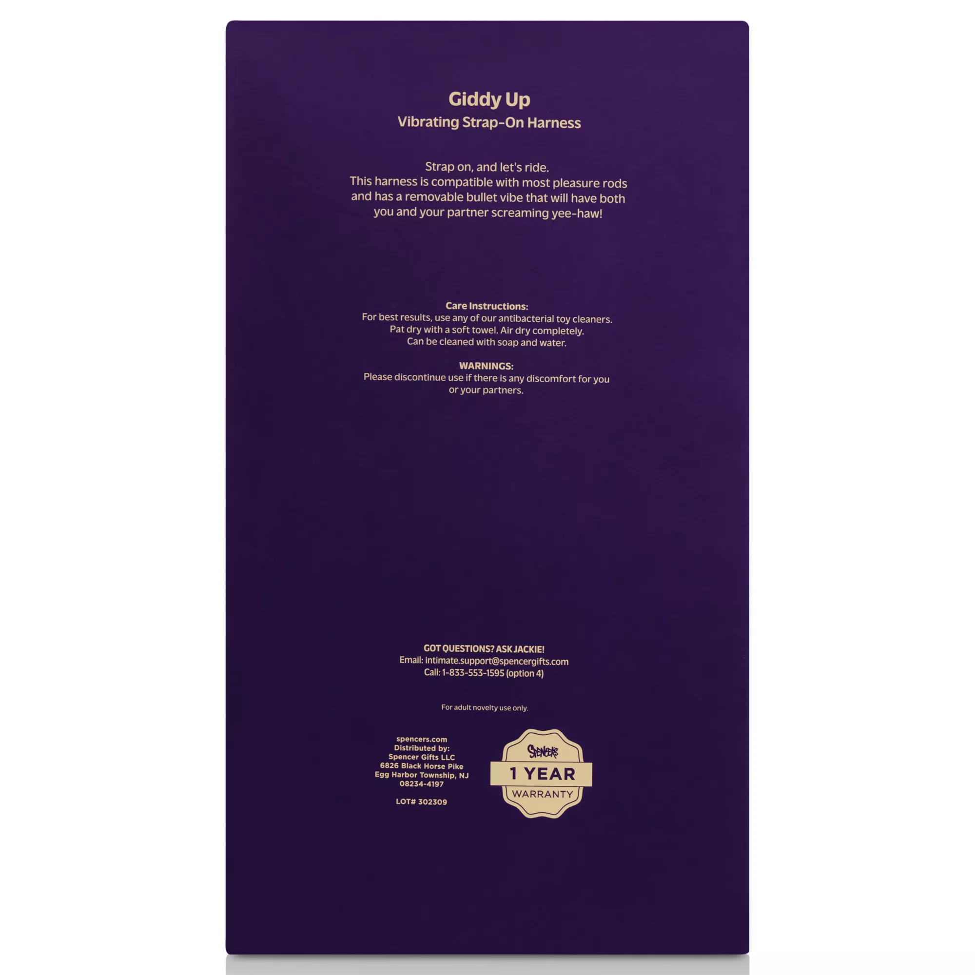Giddy Up Vibrating Strap-On Harness and Toy Set - Hott Love Extreme at Spencer's