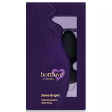 Shine Bright Vibrating Butt Plug Black - Hott Love Extreme at Spencer's