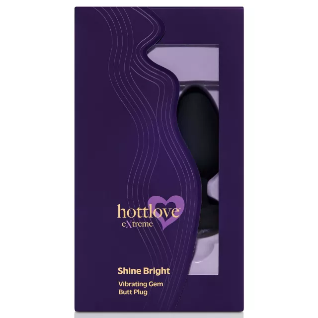 Shine Bright Vibrating Butt Plug Black - Hott Love Extreme at Spencer's