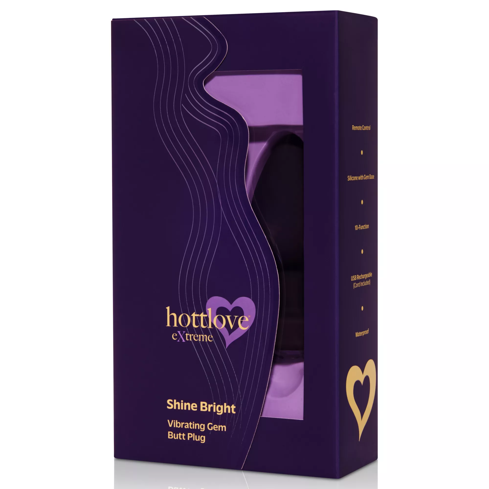 Shine Bright Vibrating Butt Plug Black - Hott Love Extreme at Spencer's