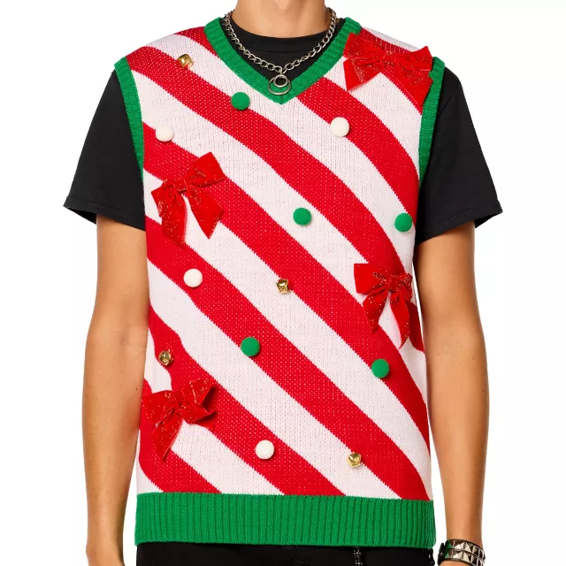 Bow and Bell Christmas Sweater Vest