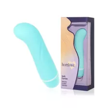 Hott Love Soft Curves G-Spot Vibrator Turquoise at Spencer's