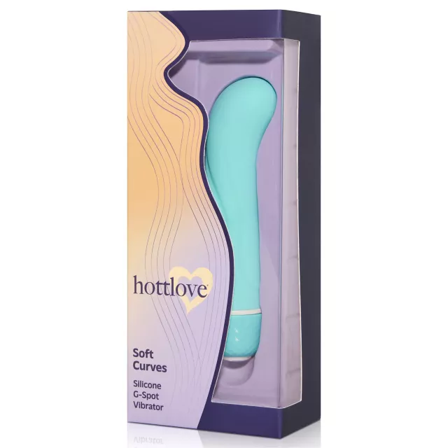 Hott Love Soft Curves G-Spot Vibrator Turquoise at Spencer's