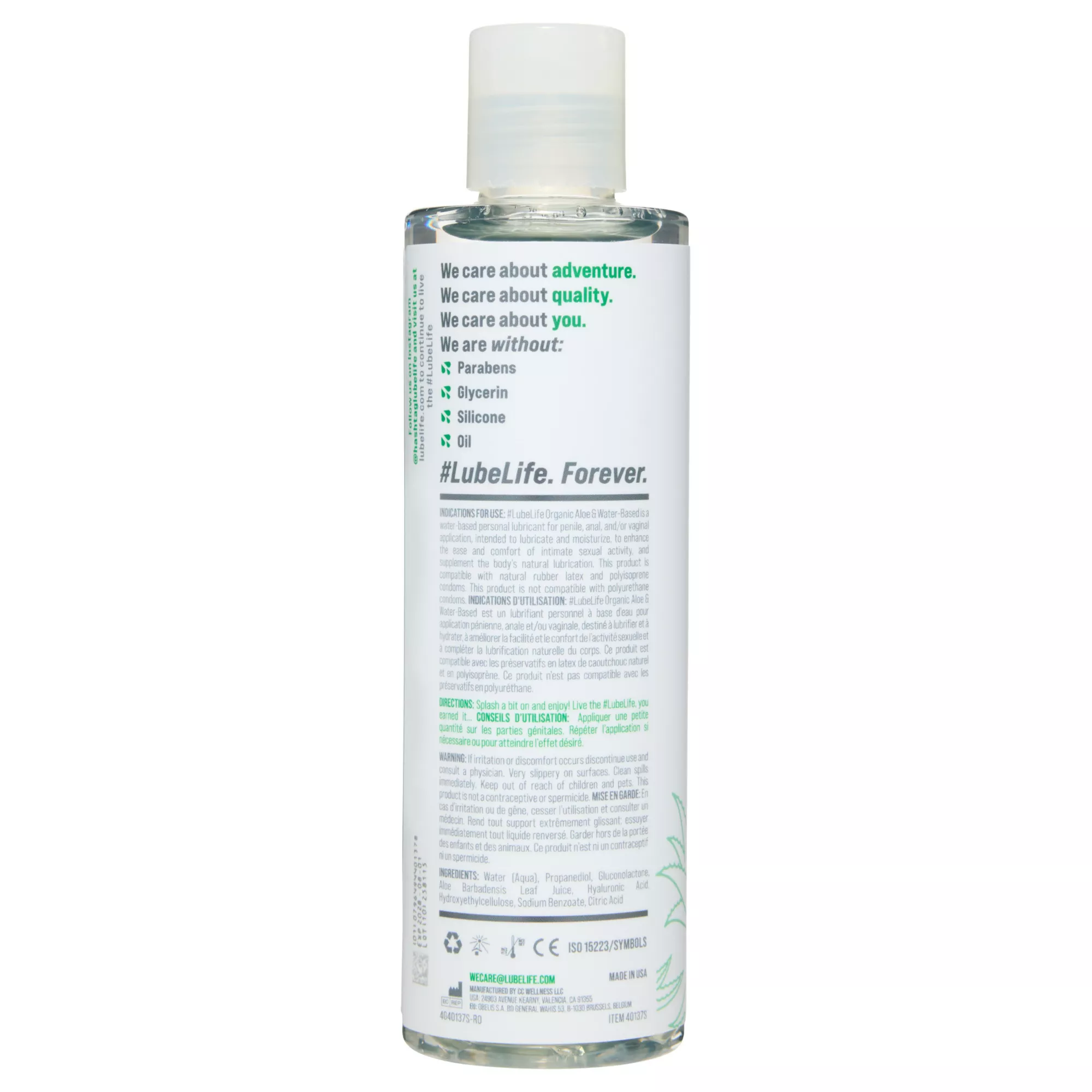 Aloe and Water-Based Lube - 8 oz.