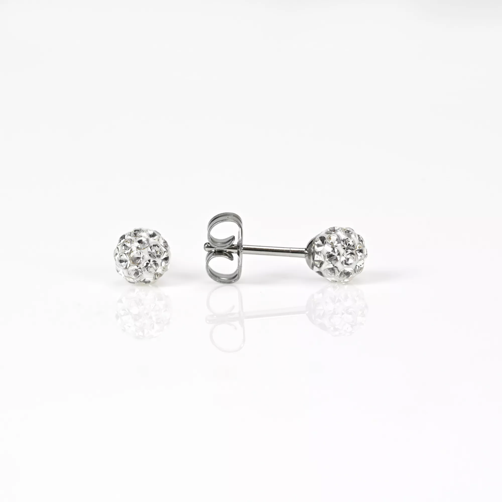 CZ Crystal Fireball Stud Earrings at Spencer's