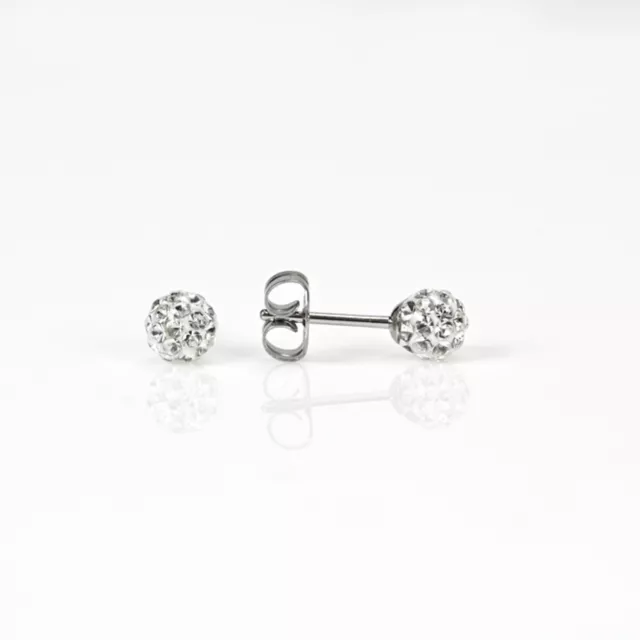 CZ Crystal Fireball Stud Earrings at Spencer's