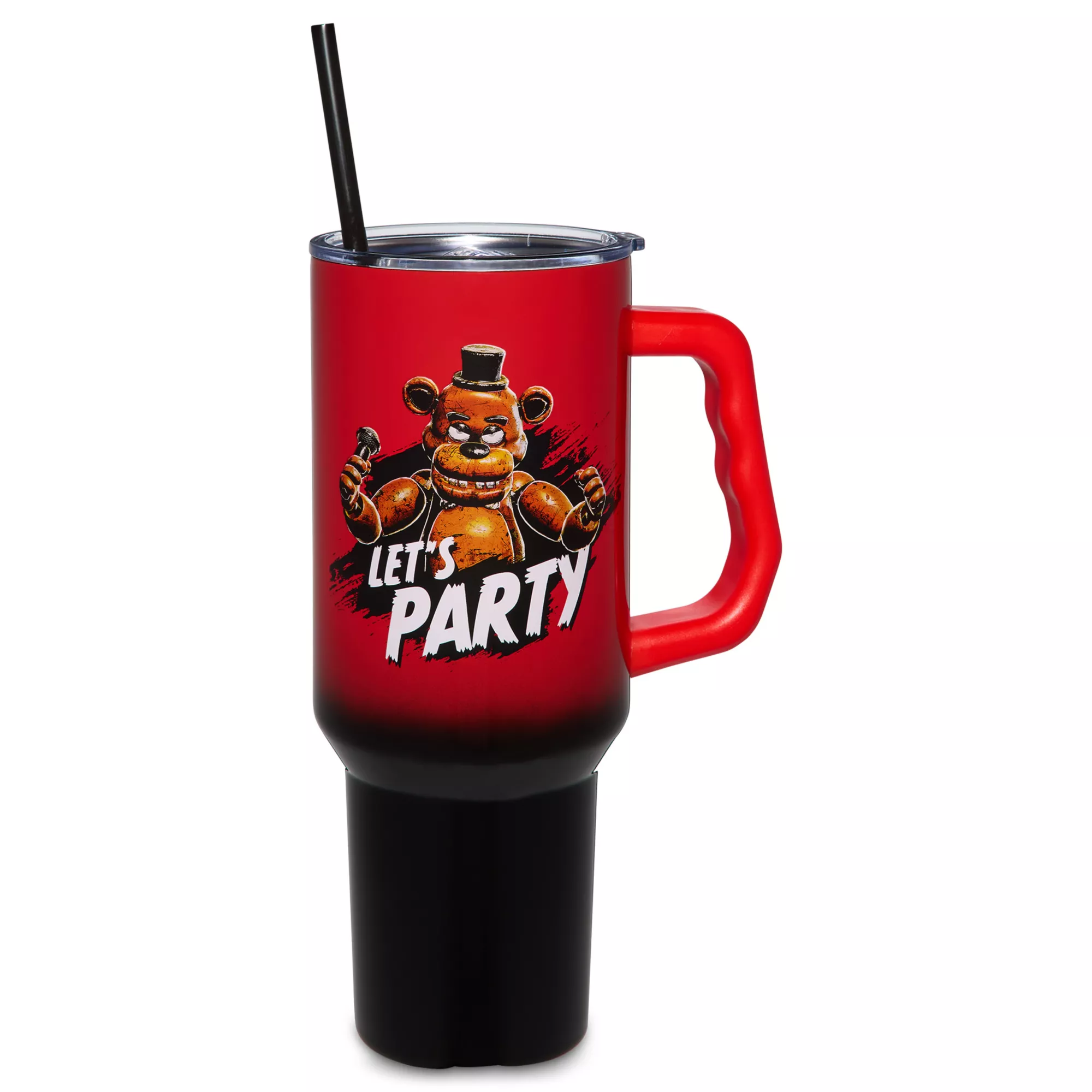 Freddy Fazbear Let's Party Travel Tumbler with Straw 40 oz. - Five Nights at Freddy's at Spencer's