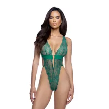 Green Lace Teddy at Spencer's