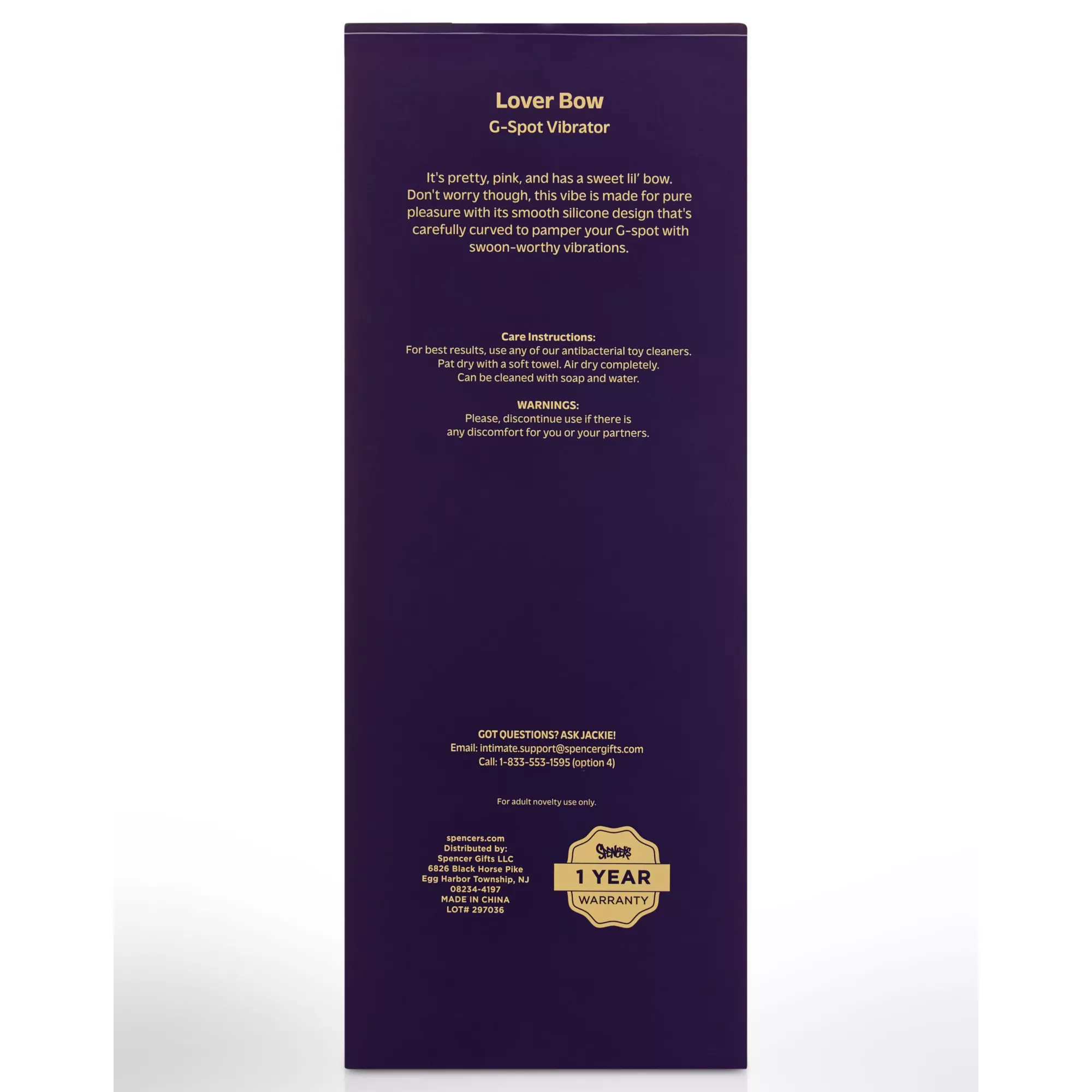 Hott Love Lover Bow G-Spot Vibrator at Spencer's