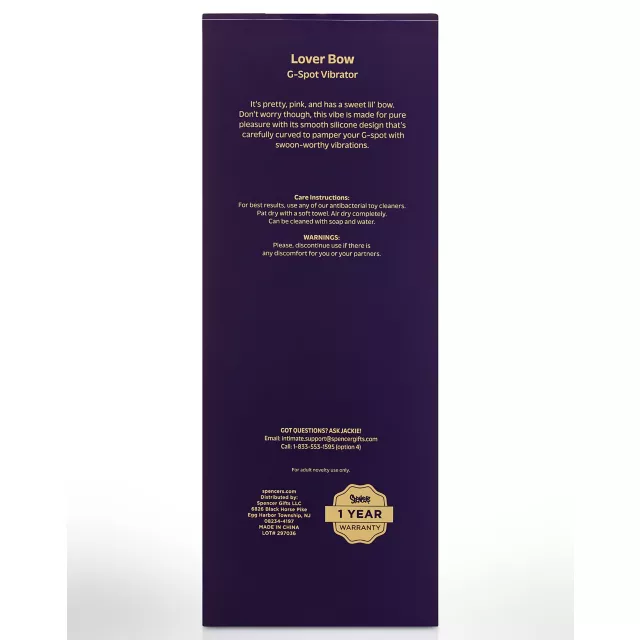 Hott Love Lover Bow G-Spot Vibrator at Spencer's