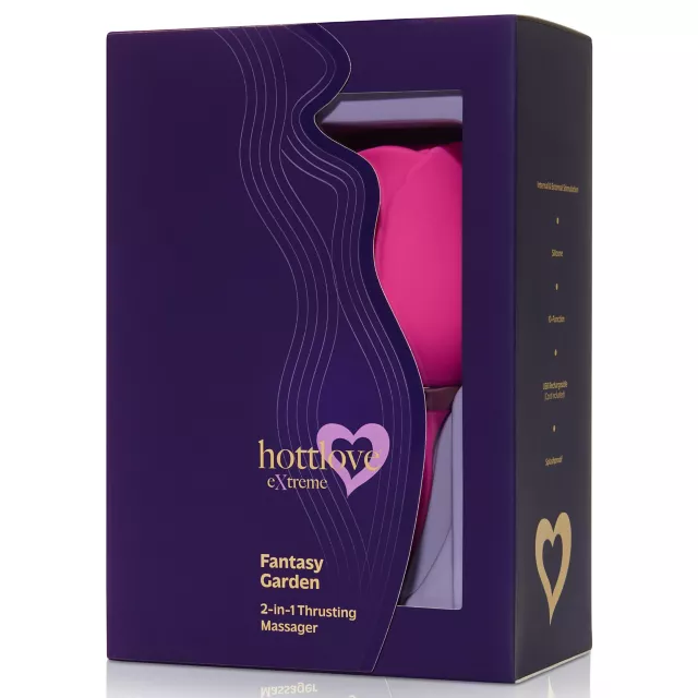 Fantasy Garden 2-in-1 Thrusting Massager - Hott Love Extreme at Spencer's
