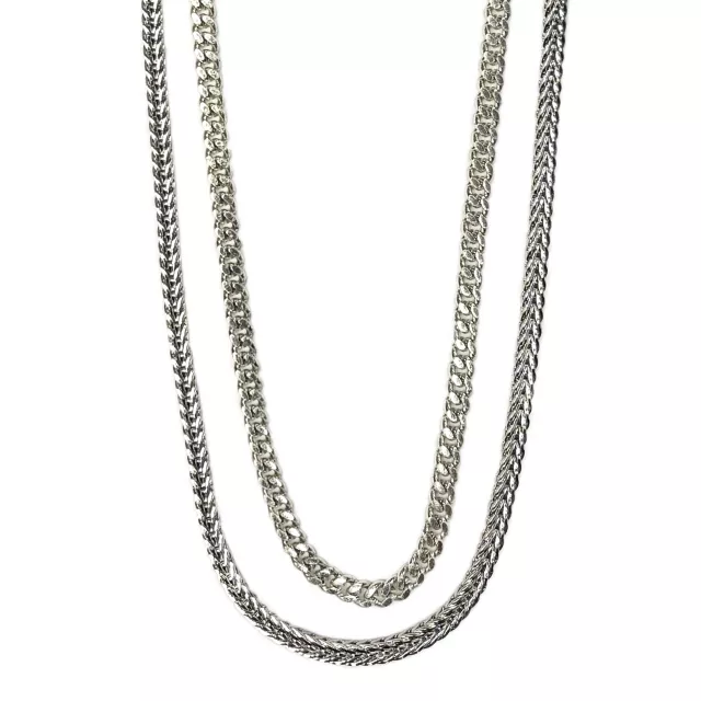 Multi-Pack Tight and Curb Chain Necklaces - 2 Pack at Spencer's