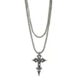 Multi-Pack Aurora Borealis-Effect Skeleton Gothic Cross Chain Necklaces - 2 Pack at Spencer's