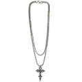 Multi-Pack Aurora Borealis-Effect Skeleton Gothic Cross Chain Necklaces - 2 Pack at Spencer's