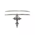 Multi-Pack Aurora Borealis-Effect Skeleton Gothic Cross Chain Necklaces - 2 Pack at Spencer's
